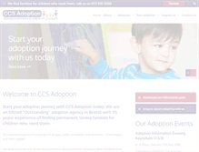 Tablet Screenshot of ccsadoption.org